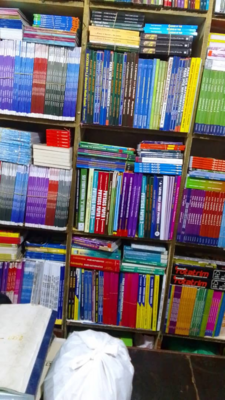 A collectin of books